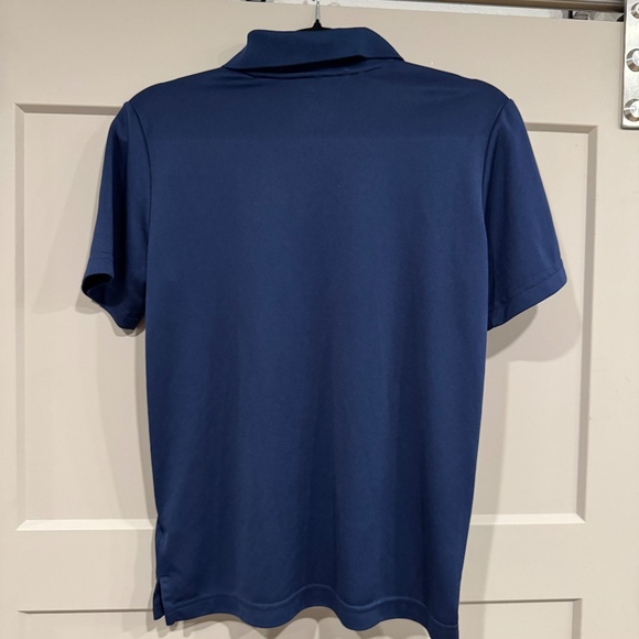 Adidas Youth/Teen GOLF Polo Shirt Regular Fit Short Sleeve - Dark Blue Size L - Picture 4 of 11